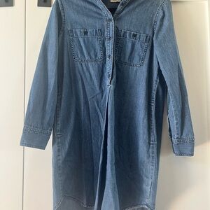 Madewell Blue Denim Shirtdress